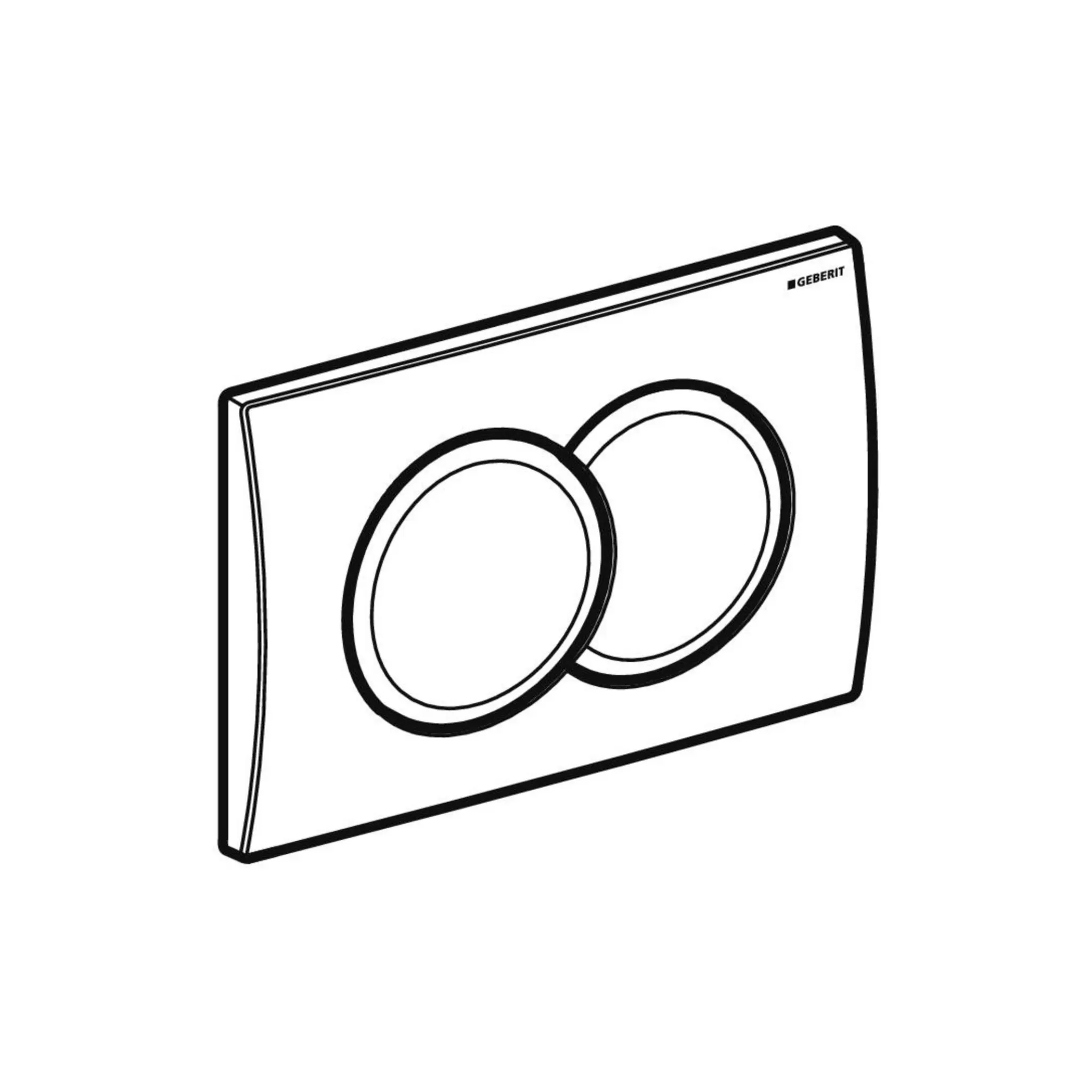 geberit tipka delta01 bijela - slika 3