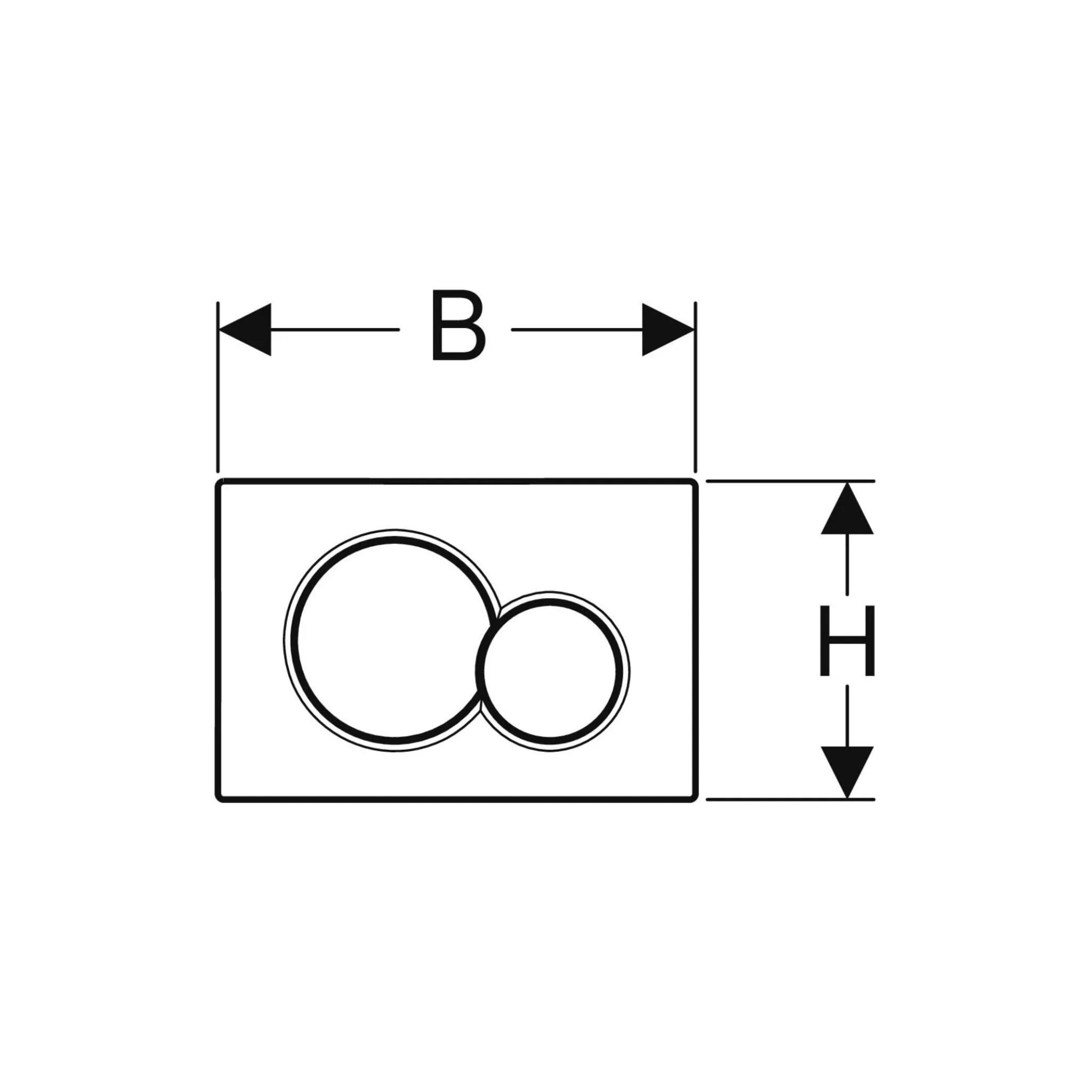 geberit tipka sigma01 crna - slika 3