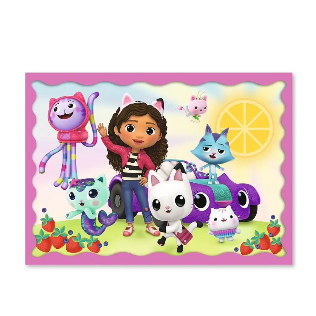 gabby’s dollhouse 4-in-1 puzzle – holiday recollection - slika 6