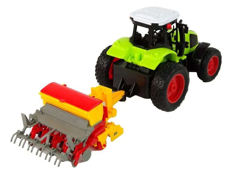 agricultural vehicle tractor with baler r/c 1:16 green - slika 3
