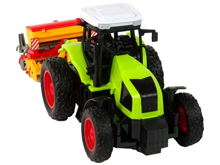 agricultural vehicle tractor with baler r/c 1:16 green - slika 2