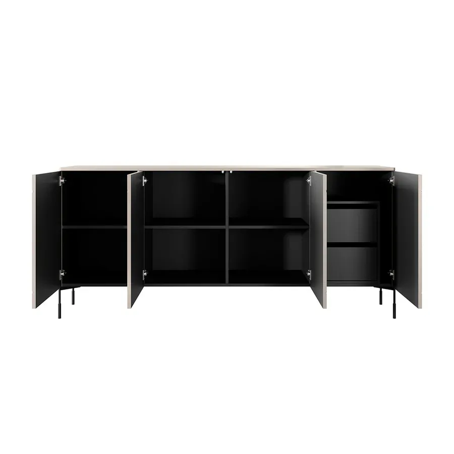 komoda sonatia 200cm, 4 vrata i 2 ladice, materijal: mdf - slika 4