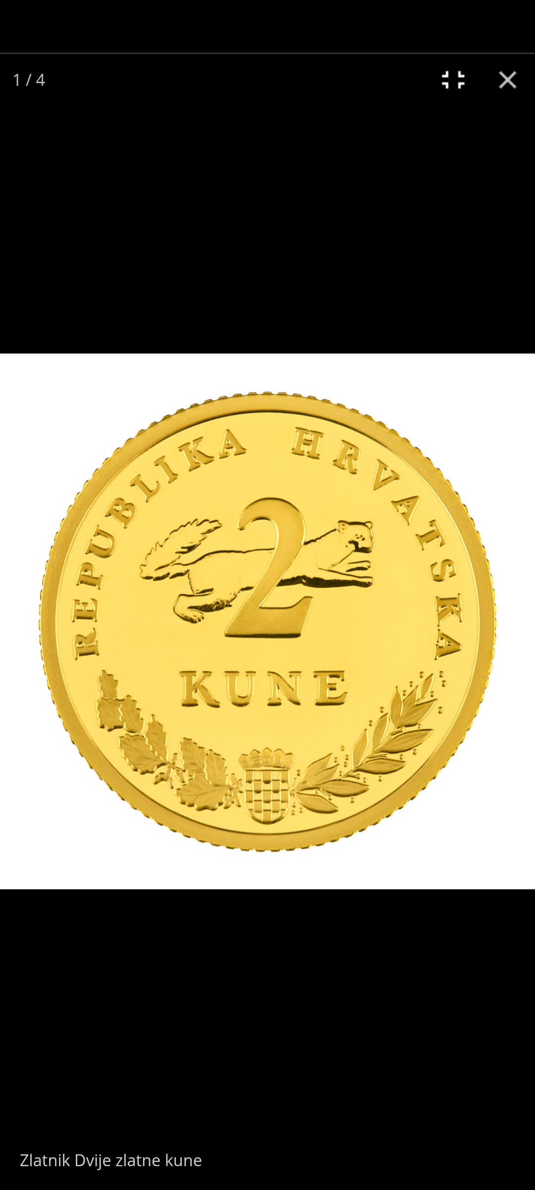 zlatna kuna - 2 kune - slika 1