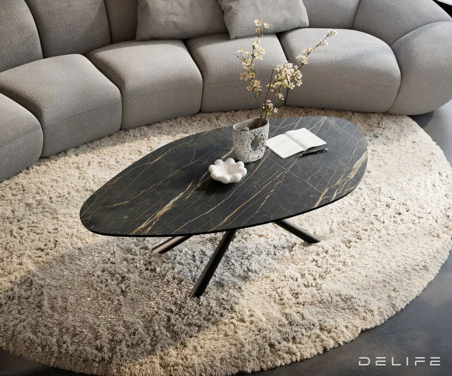 klub stolić edge 140x76cm, materijal: keramika noir desir - slika 5