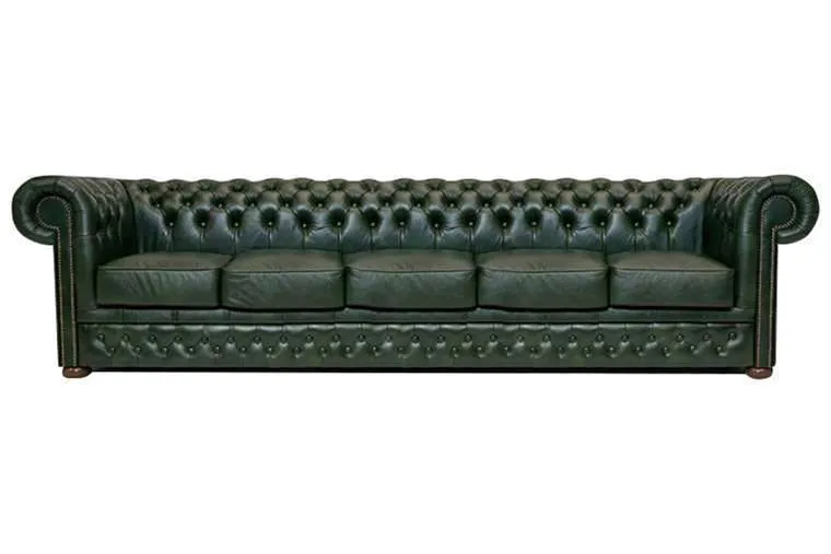 Chesterfield Garnitura First Class Leather | 5-sjedišta | Cloudy Green - Ježdovec, Zagreb