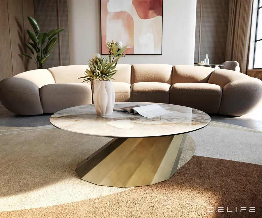 klub stolić edge 90x90cm, materijal: keramika minas melange - slika 2