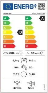 samsung perilica-sušilica rublja wd5000d wd9edg5b15bbeg - slika 2