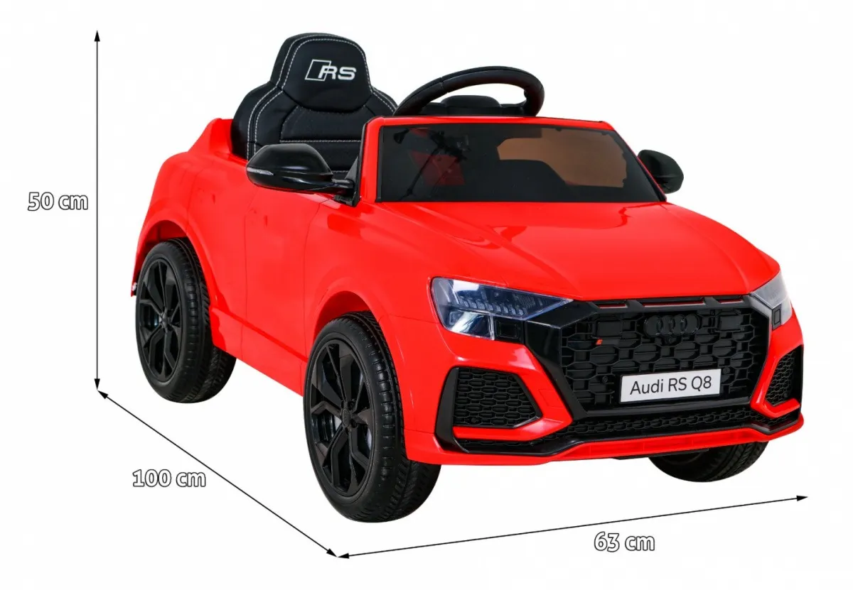 licencirani auto na akumulator audi rs q8 - crveni - slika 3