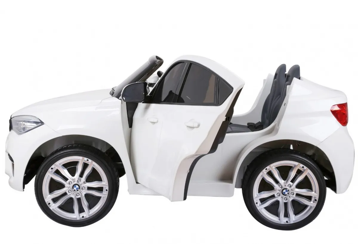 licencirani auto na akumulator bmw x6m xxl - dvosjed - bijeli - slika 3