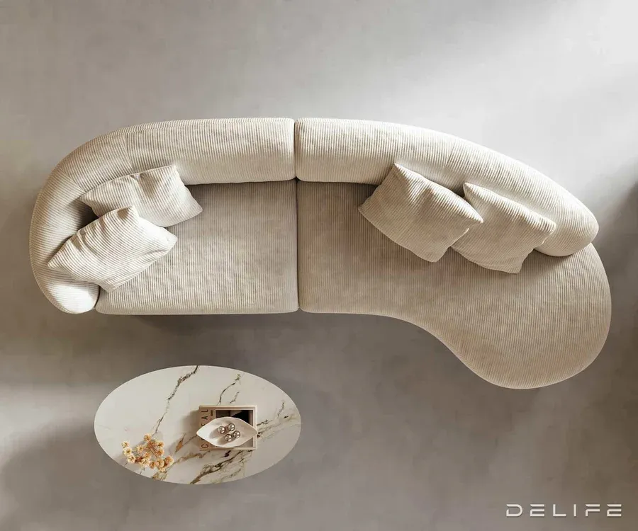 sofa mairi 322x155cm, materijal: rebrasta tkanina - slika 4