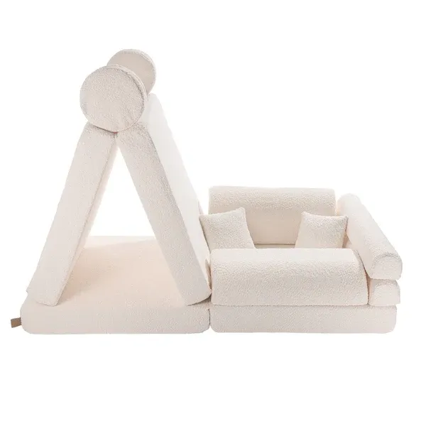 velika modularna sofa za djecu - premium bijela - slika 2