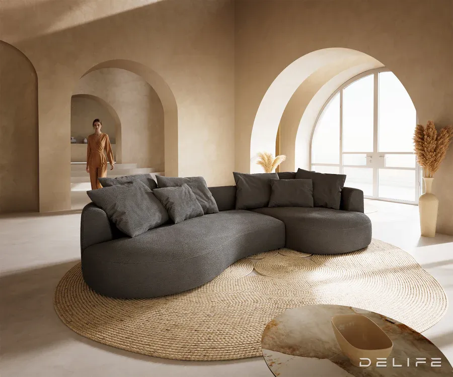 Sofa Edina 328x166cm, Materijal: Boucle - Čakovec, Čakovec-zapad