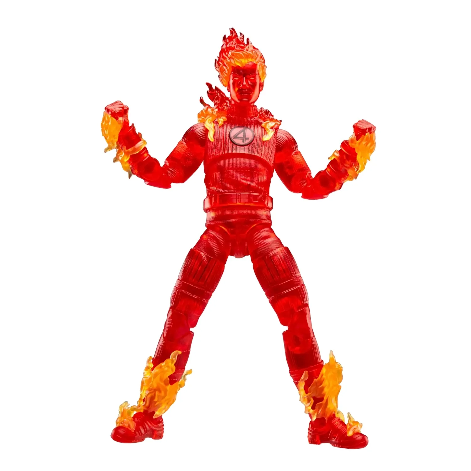 marvel legends series: the fantastic 4 – human torch figura, 15cm - slika 5