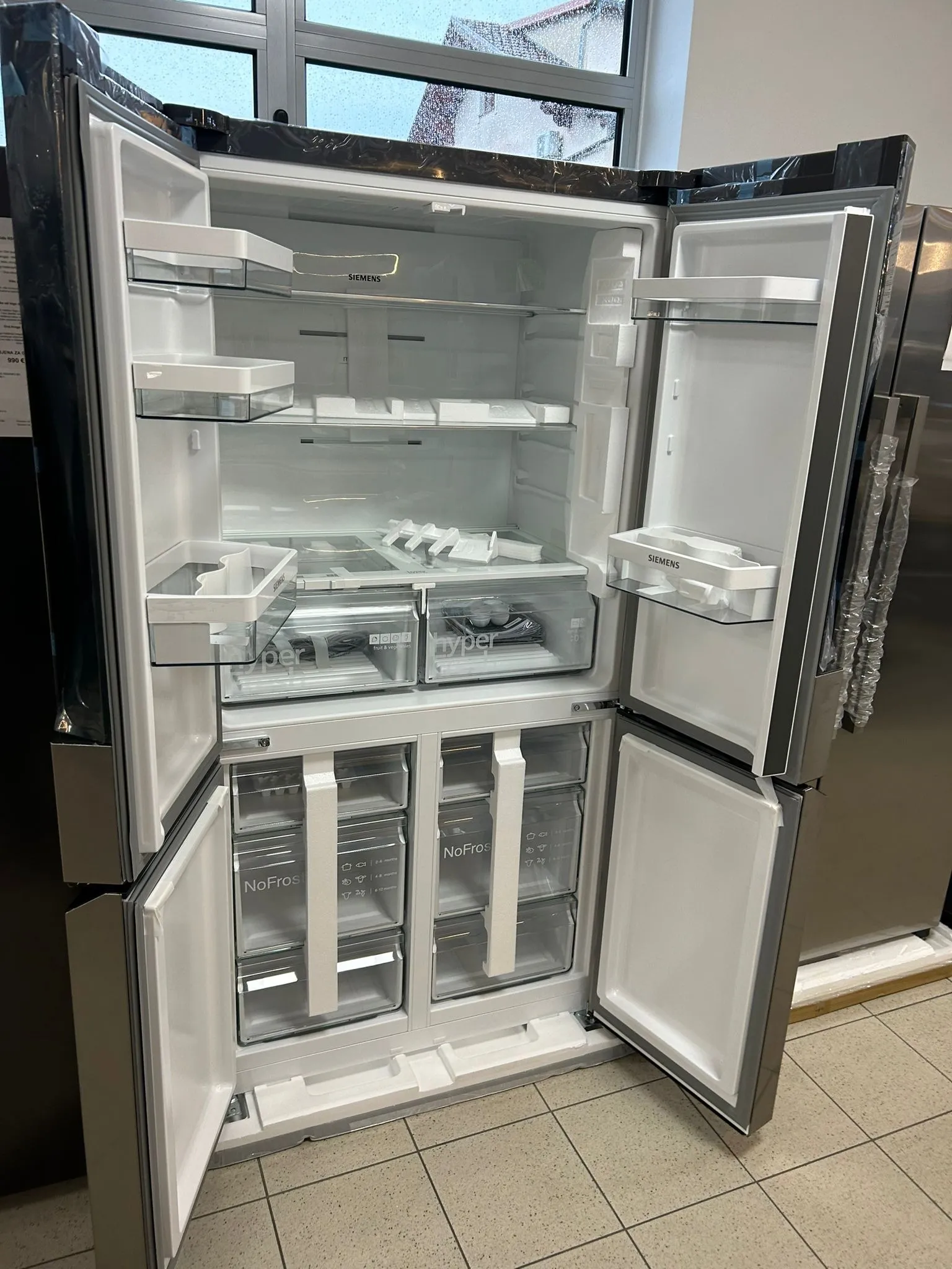 siemens multi door kf96nvpea, 183 cm visine, 91 cm širine - slika 11