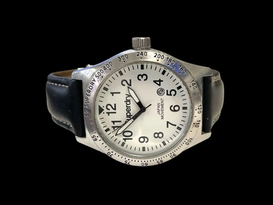 ručni sat superdry syg105twa - 44mm / r1, rate! - slika 3