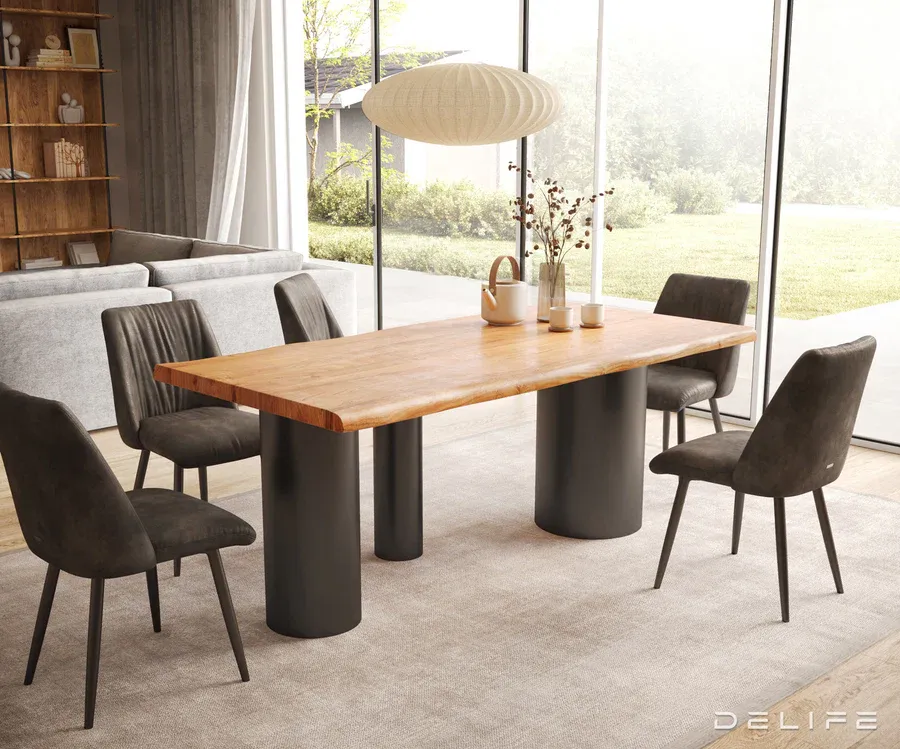 blagovaonski stol edge 200x100cm, materijal: hrast - slika 5