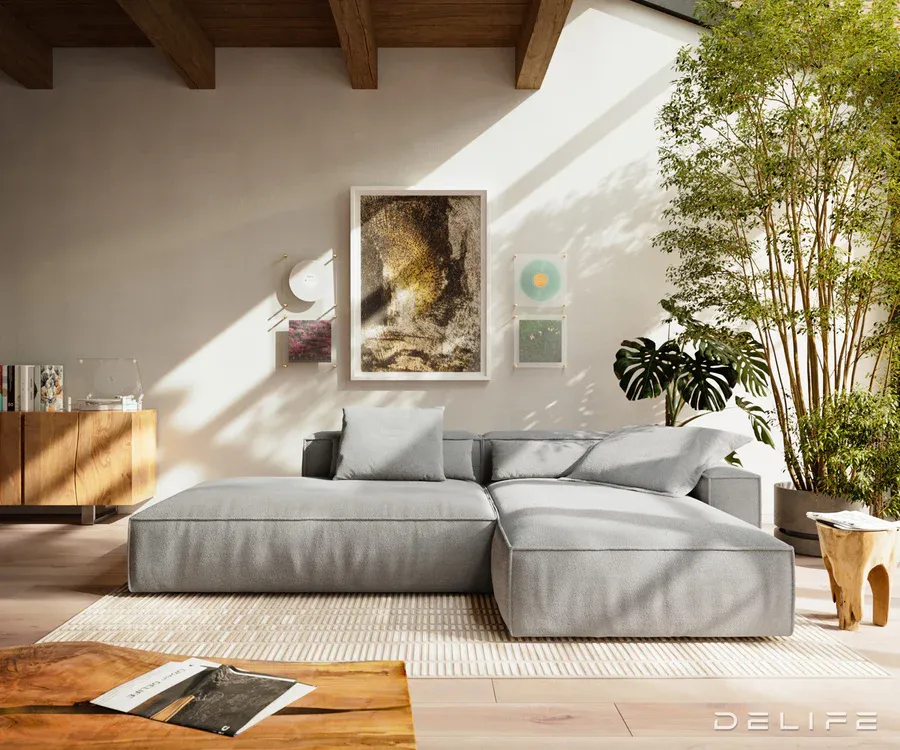 modularna garnitura freestyle 310x200cm, strukturirana tkanina - slika 3