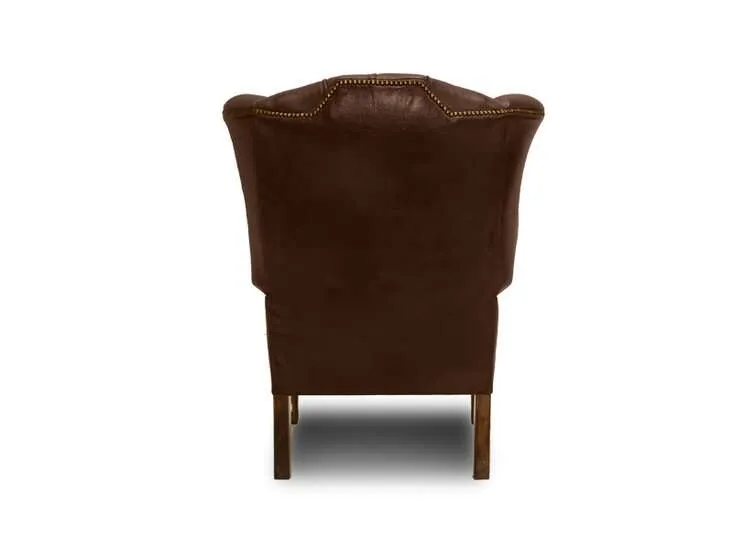 chesterfield fotelja plainwing | 1-sjedište | cloudy brown old - slika 4