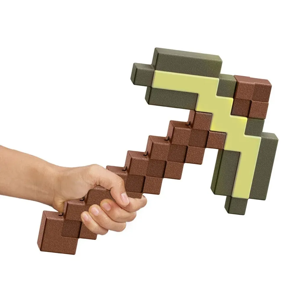 minecraft gold pickaxe, 35cm - slika 3