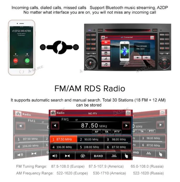 original 2din radio navigacija mercedes w169 w245 vito viano a b klasa - slika 5