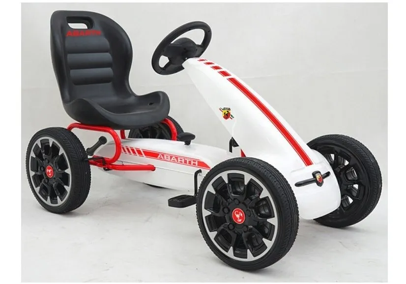 Go-Kart na pedale ABARTH - bijeli - Mursko Središće
