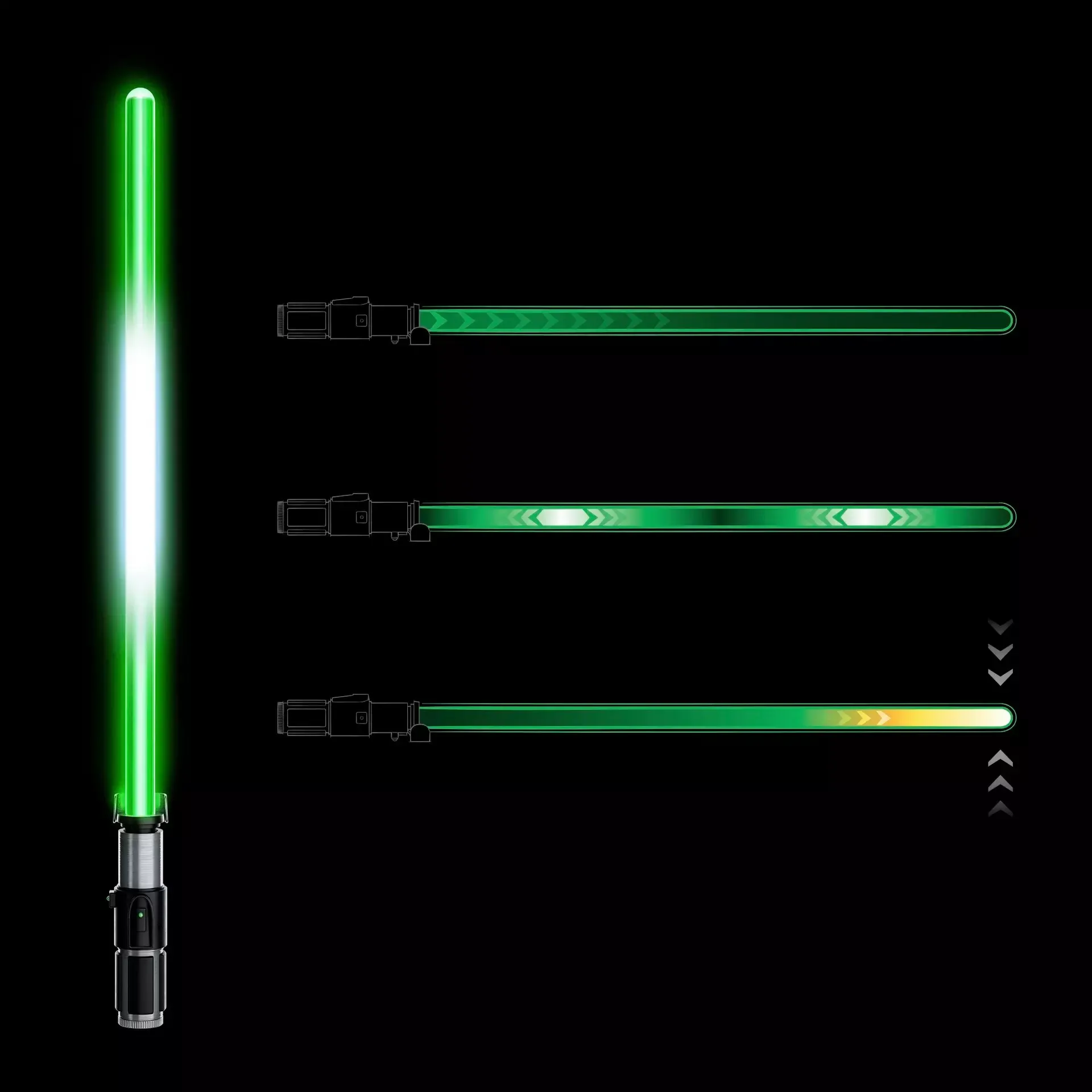 star wars – yoda force fx elite lightsaber - slika 9