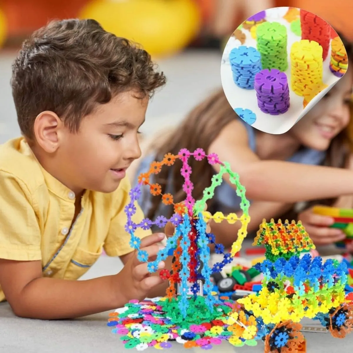 kreativni paket 120kom kockica puzzli za sastavljanje - slika 4