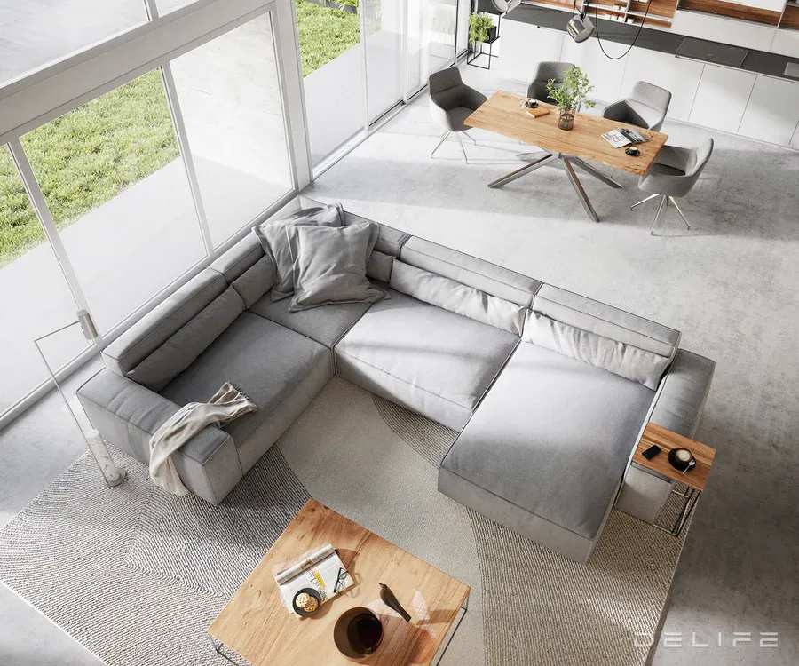velika kutna garnitura sirpio xl 360x258cm, materijal: mikrofibra - slika 5