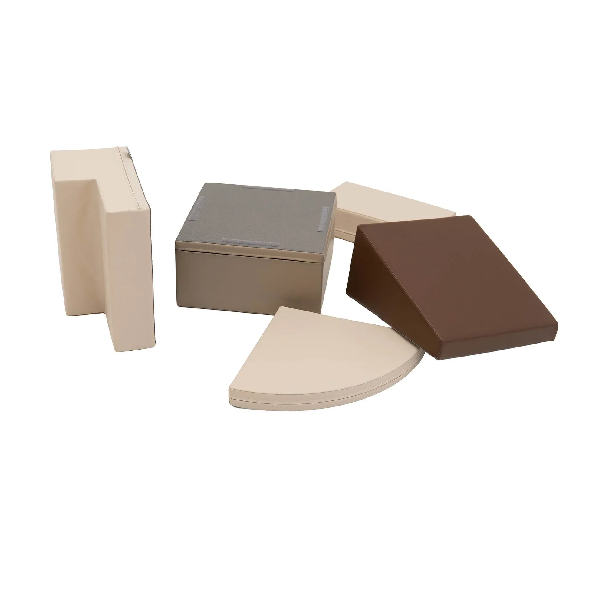 set od 5 pjenastih blokova soft play - chocolate dune corner climber - slika 2