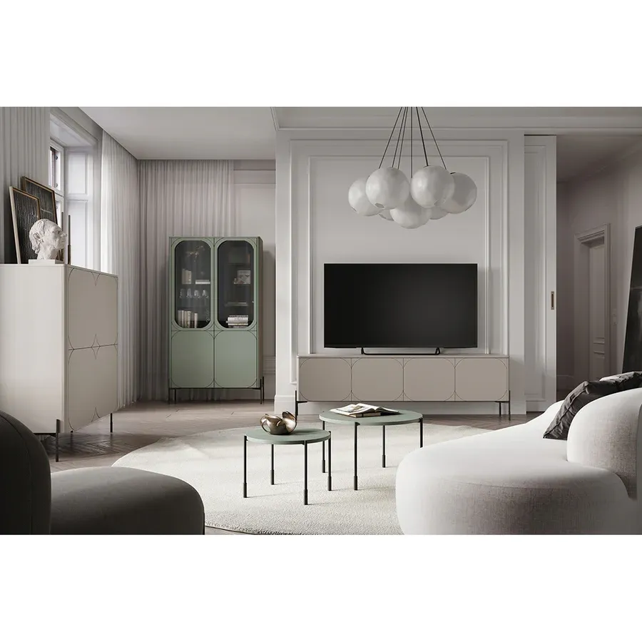 komoda sonatia 200cm, 4 vrata i 2 ladice, materijal: mdf - slika 7