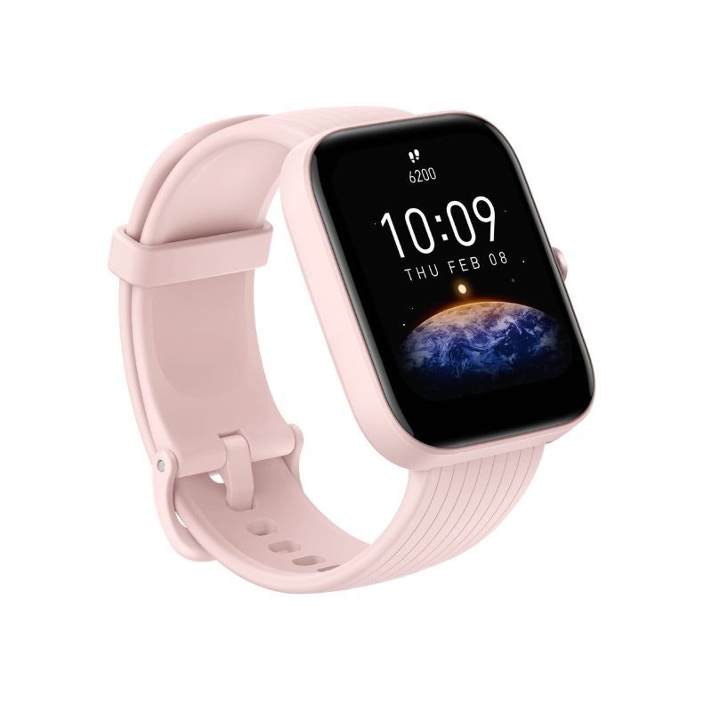 pametni sat amazfit bip 3 pro, pametne obavijesti, rozi - slika 3