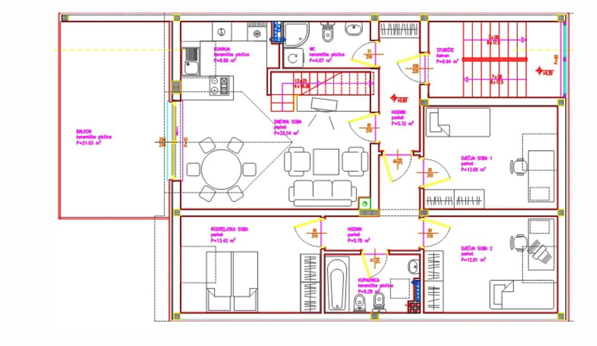 dvoetažni penthouse s velikom terasom - 4s + db - slika 4