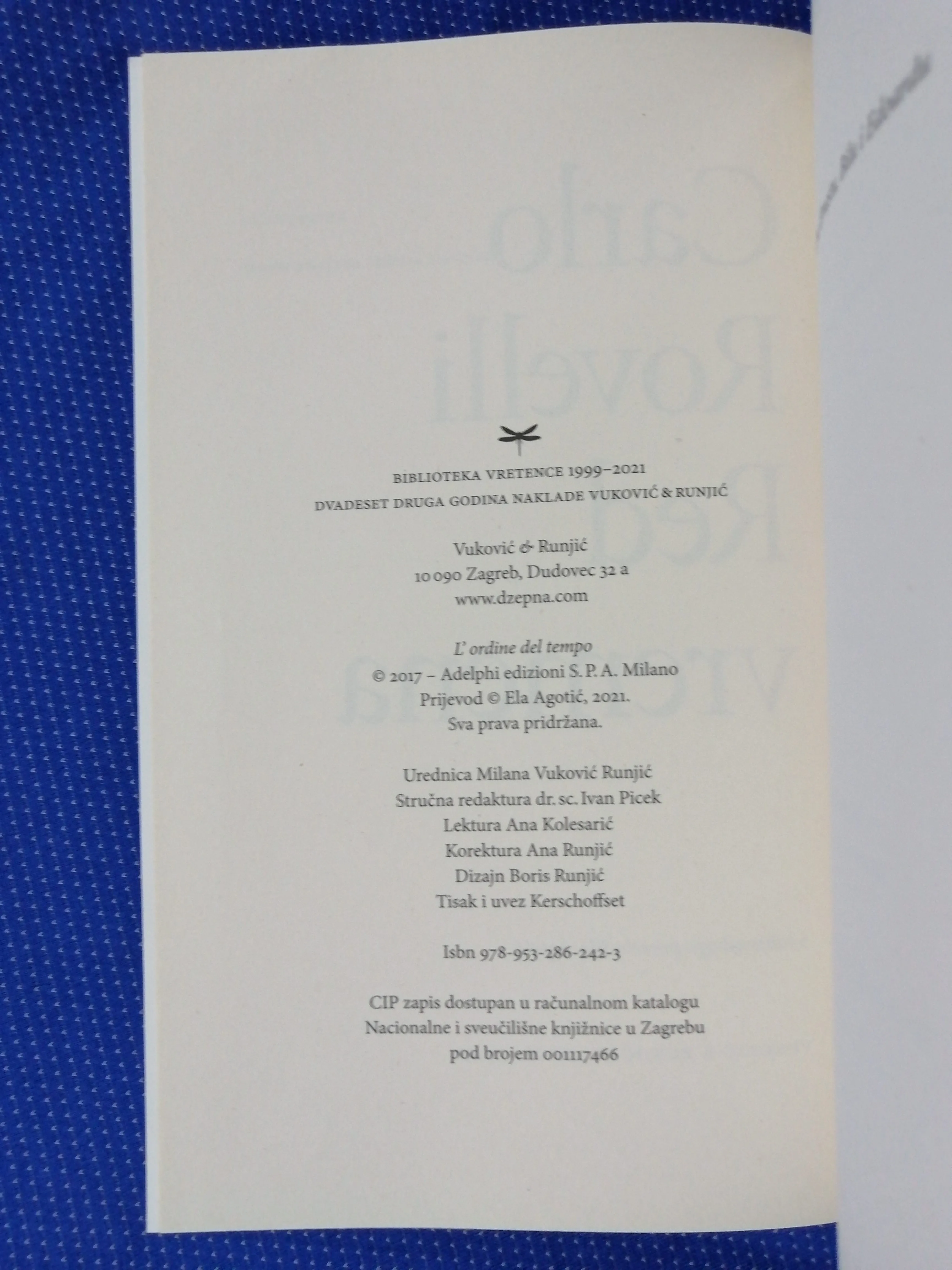 carlo rovelli – red vremena - slika 3