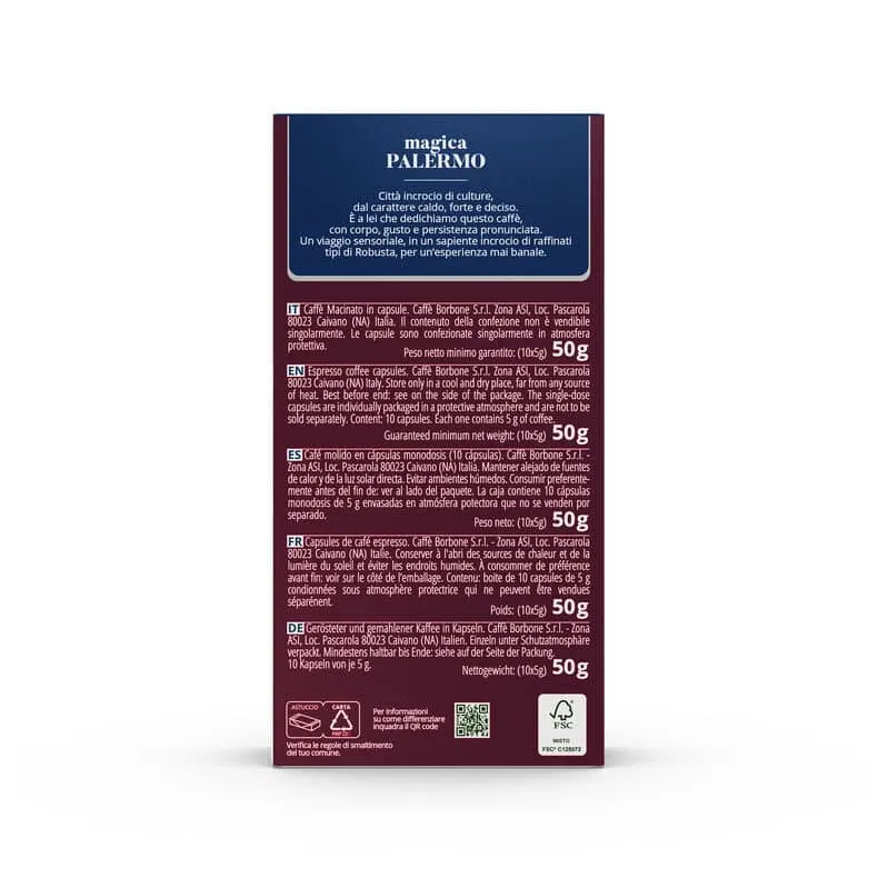 borbone nespresso magica palermo(espresso intenso) blend alu kapsule - slika 4
