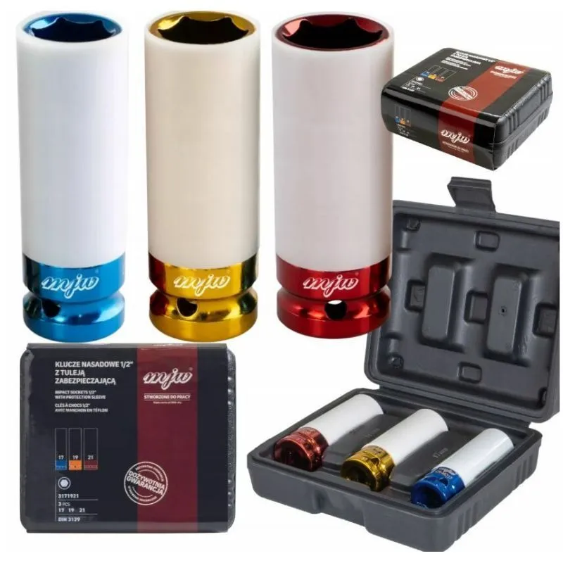 aku udarni ključ 1180nm set + 3 udarna ključa za alu felge - slika 4
