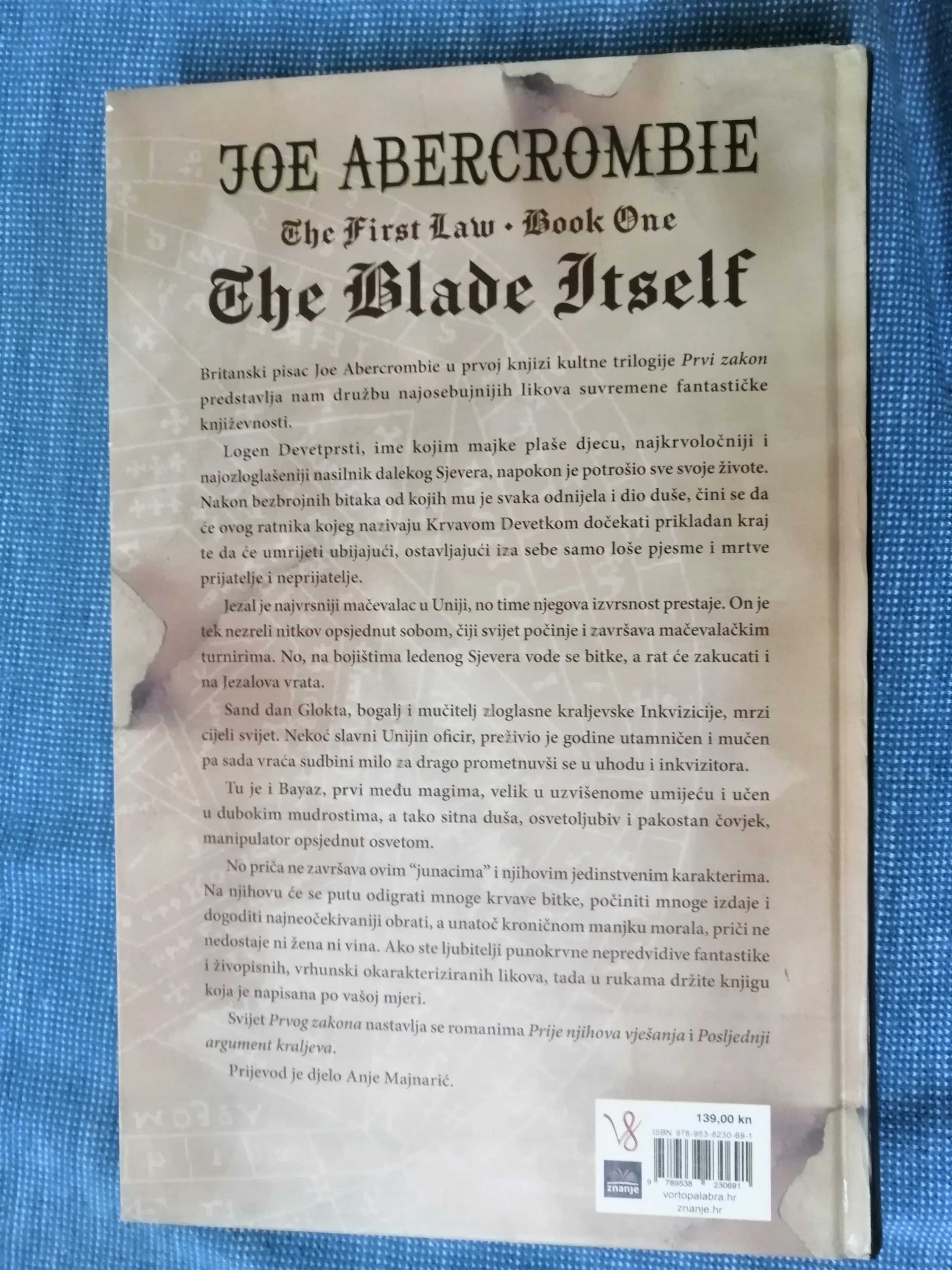 joe abercrombie– krivnja oštrice – prvi zakon – knjiga prva - slika 5