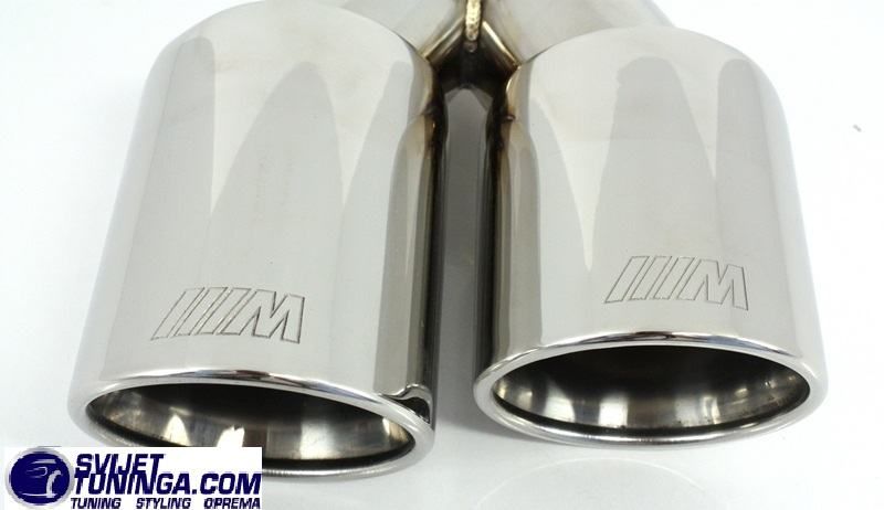nastavci auspuha m - power dizajn za bmw serija 3 - 5 - 6 krom - slika 2