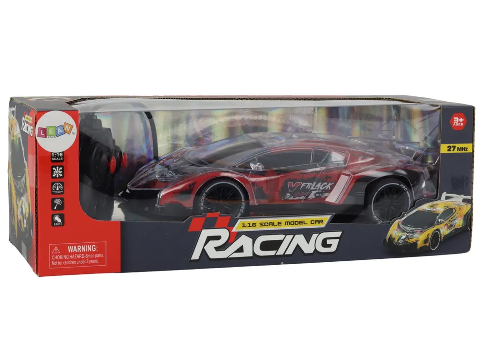 auto na daljinsko upravljanje rc sports car 1:16 - crveni - slika 2