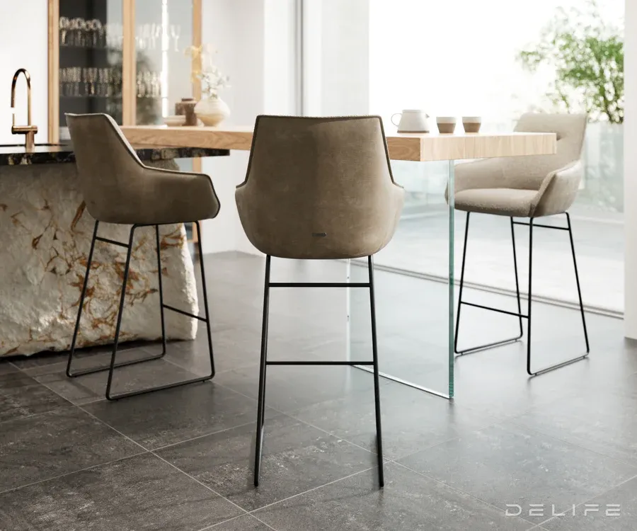 barska stolica alja flex, materijal: mikrofibra/boucle - slika 3