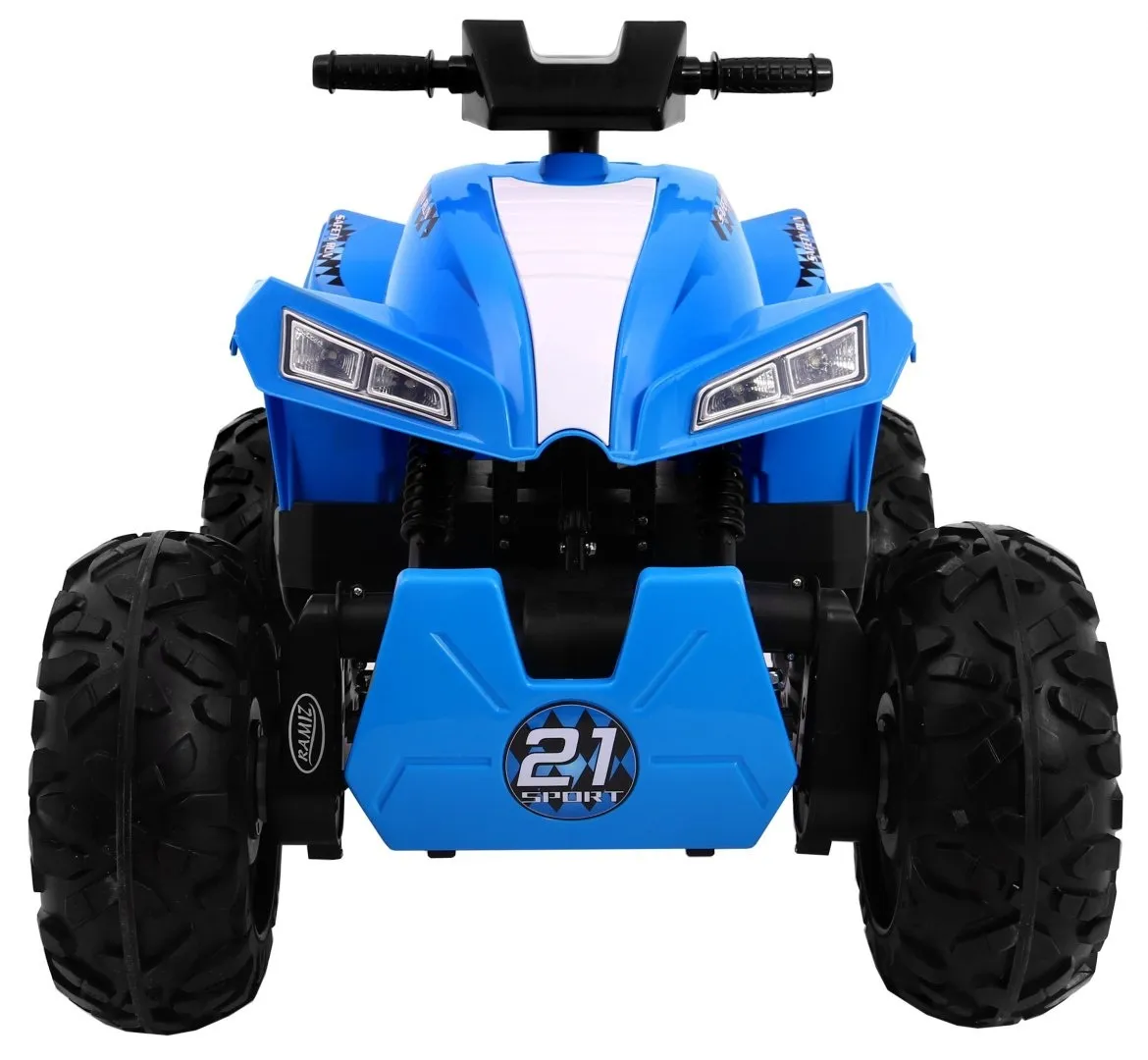 quad na akumulator sport run 4 x 4 - plavi - slika 2
