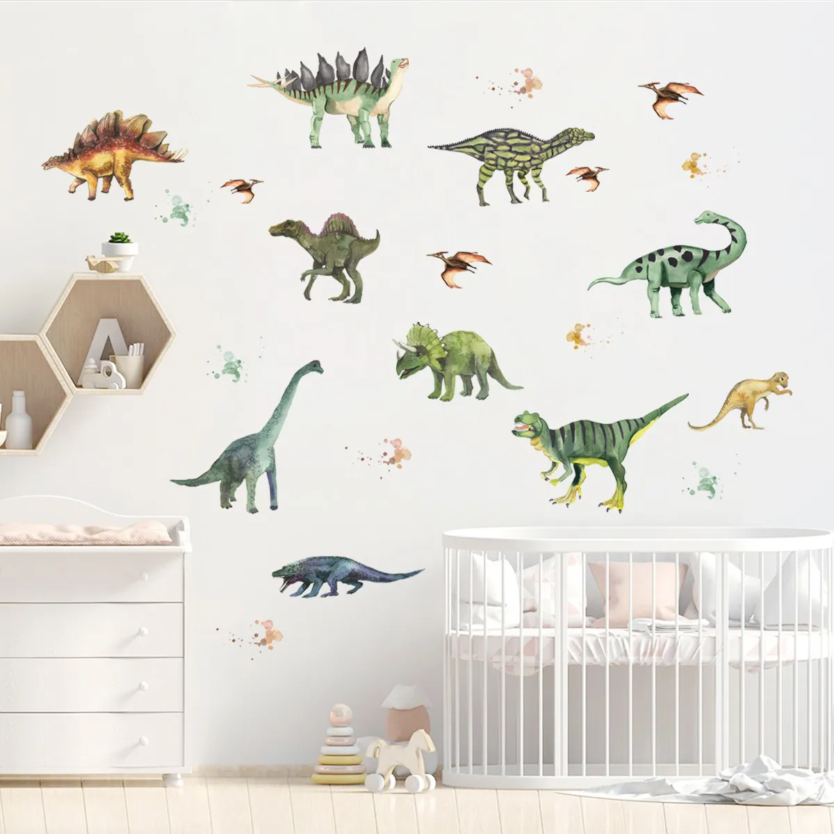 zidna naljepnica dinosaurs - slika 2