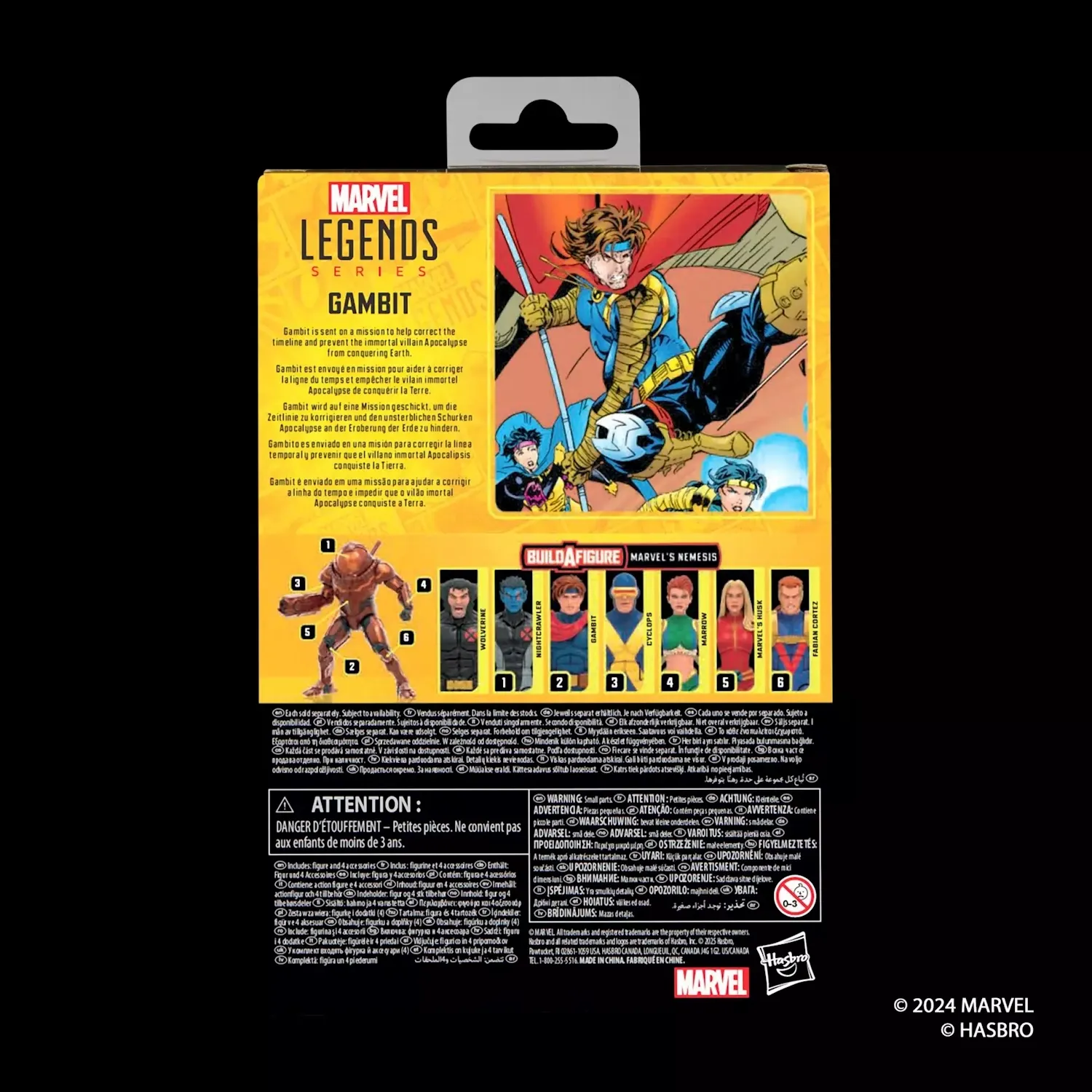marvel legends series: x-men – gambit figura, 15cm - slika 8