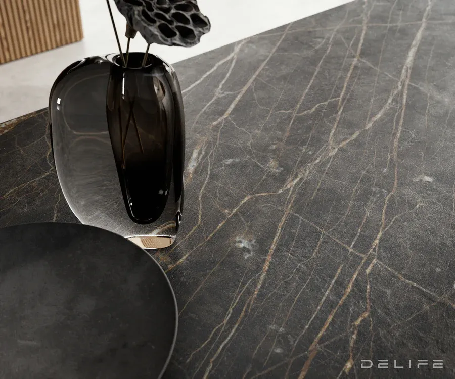 produljivi stol edge 200/300x100, materijal: keramika laminam noir - slika 8