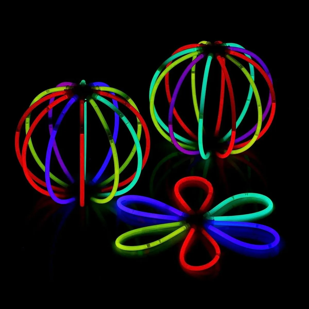 neon svjetleće narukvice/štapići - set 50 komada - slika 2