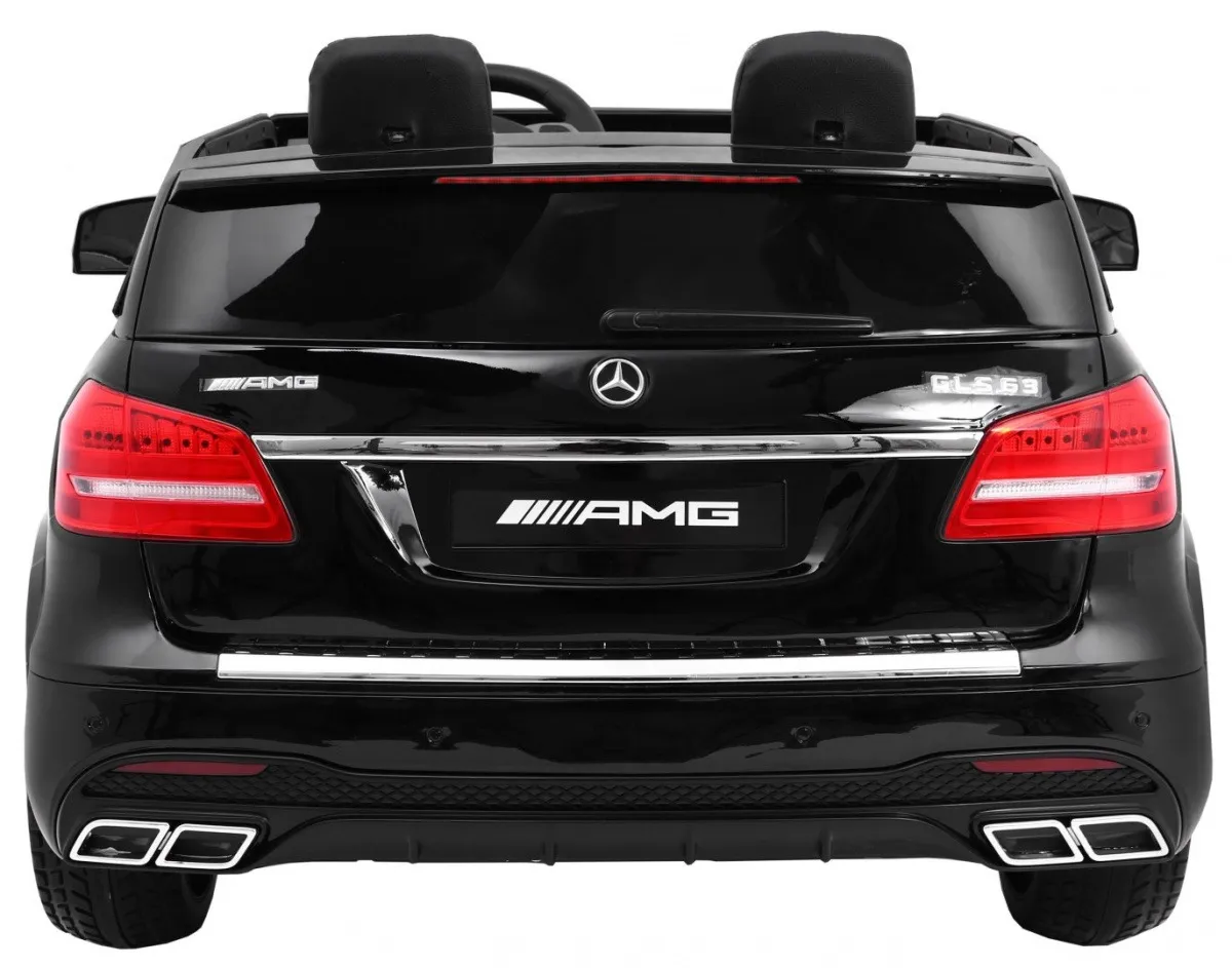 licencirani auto na akumultor mercedes amg gls63 4wd- crni/lakirani - slika 4