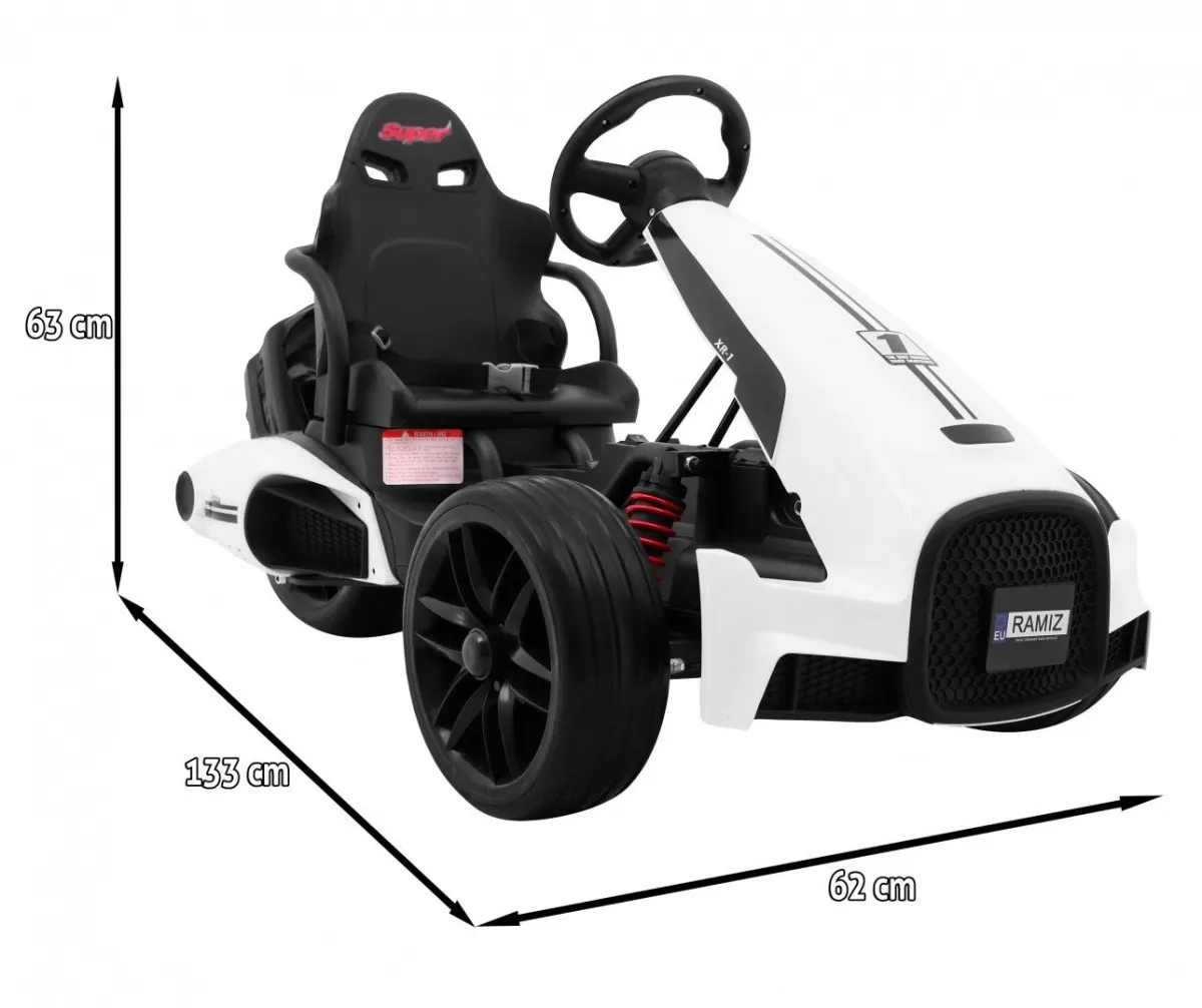 go-kart na akumulaotor xr-1 - bijeli - slika 2