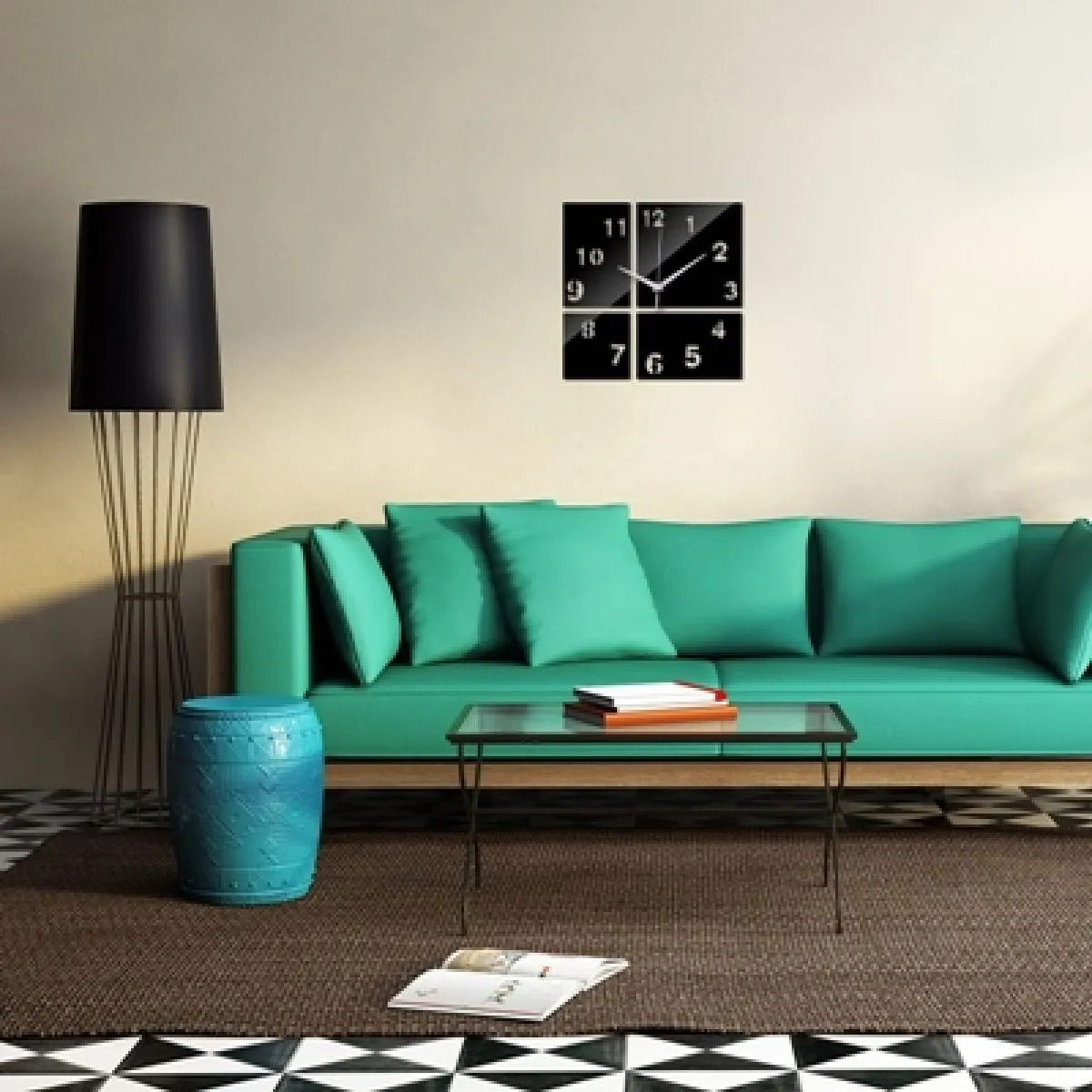 zidni sat – square - slika 3