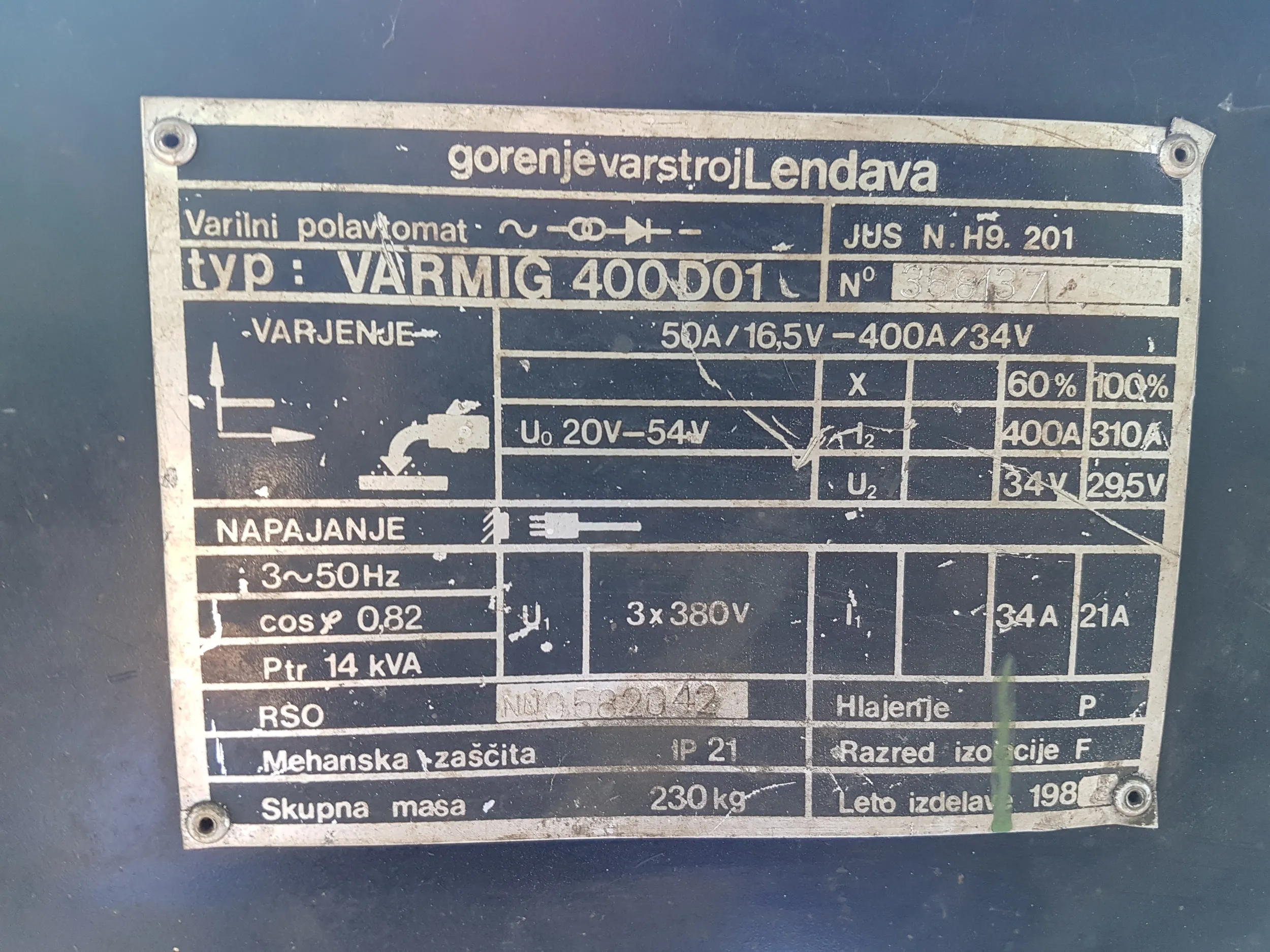 aparat za mig/mag zavarivanje gorenje varstroj varmig 400 d01 - slika 5