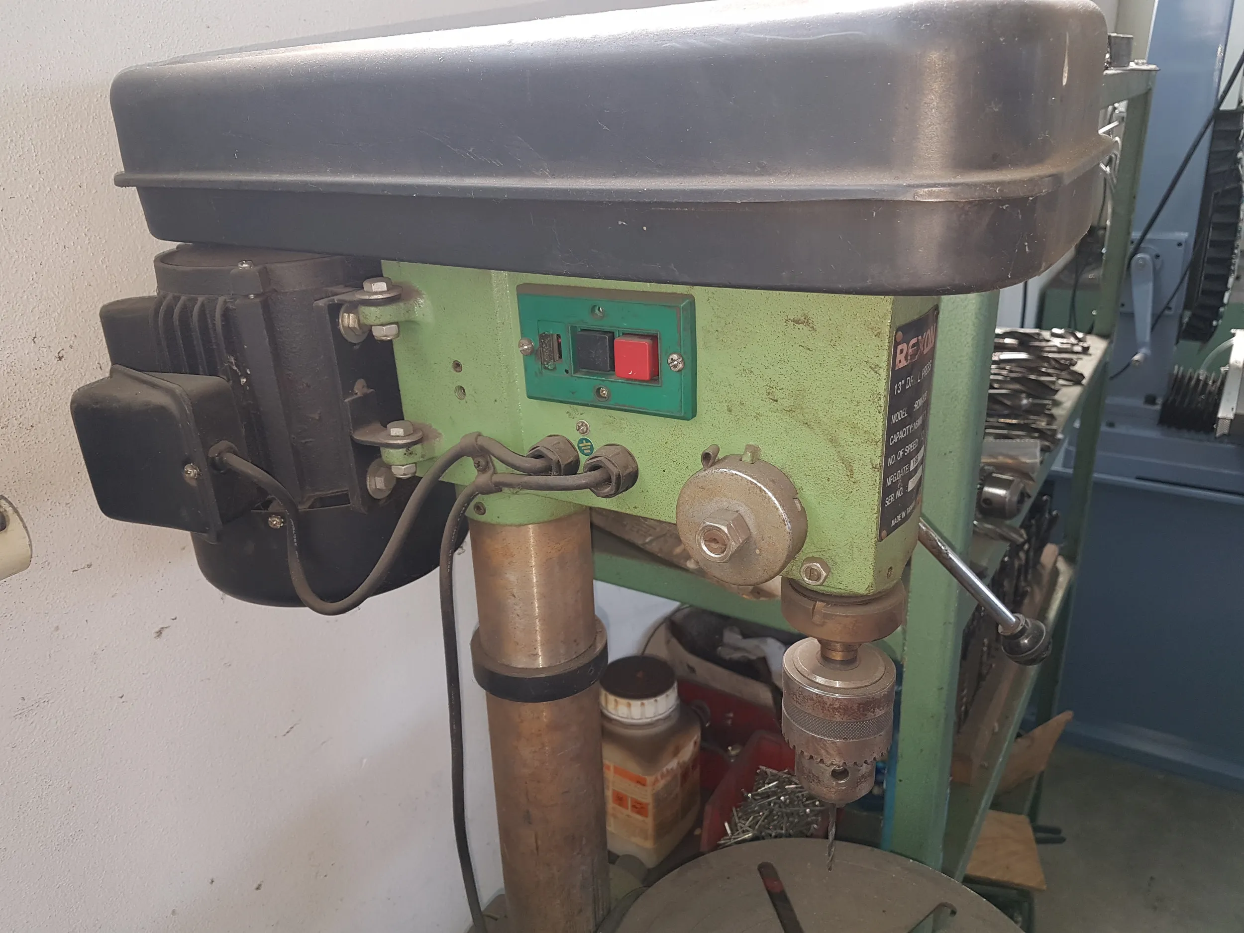 rexon stolna bušilica do 16mm - slika 3