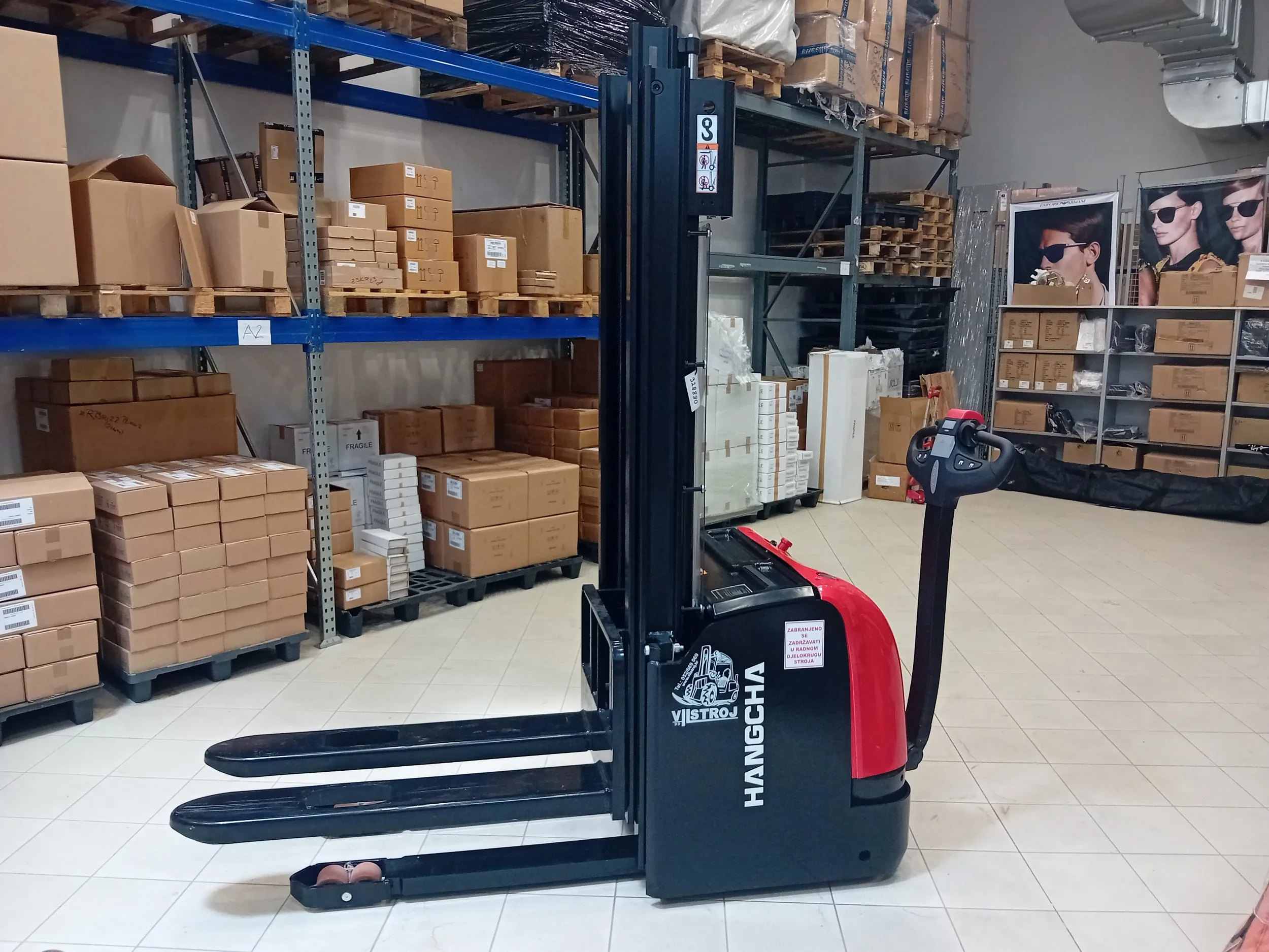 Pješački visokopodizni Elektro 1400 kg HANGCHA CDD14-AC2 - Buzet